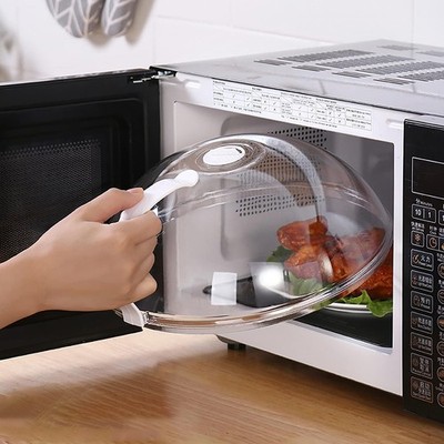 WENWELL Microwave Splatter Cover 10.5 inches (without water steamer), Clear 