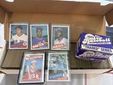 1985 topps baseball complete set 792 PLUS Traded Set 132
