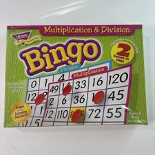 Multiplication & Division Bingo Educational Math Game Homeschool Class NEW SEALE
