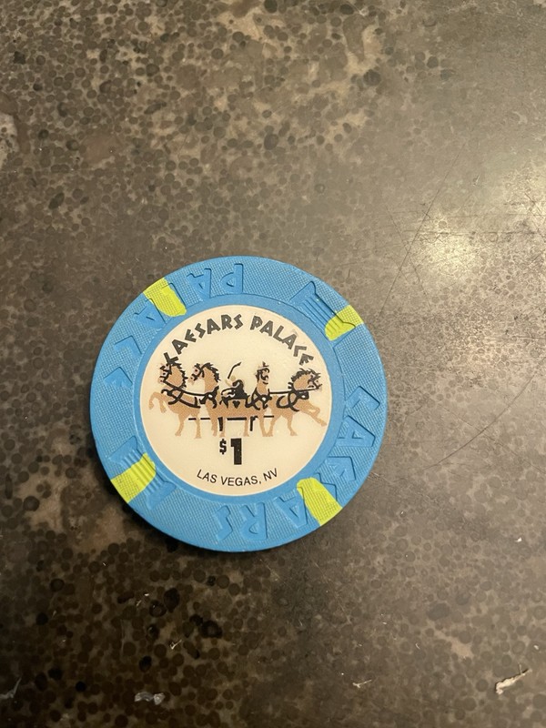 $1.00 Chip-Caesars Palace Casino Las Vegas Nevada!