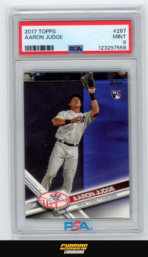 2017 Topps Series 1 AARON JUDGE RC Rookie #287 YANKEES MVP PSA 9 MINT S1355
