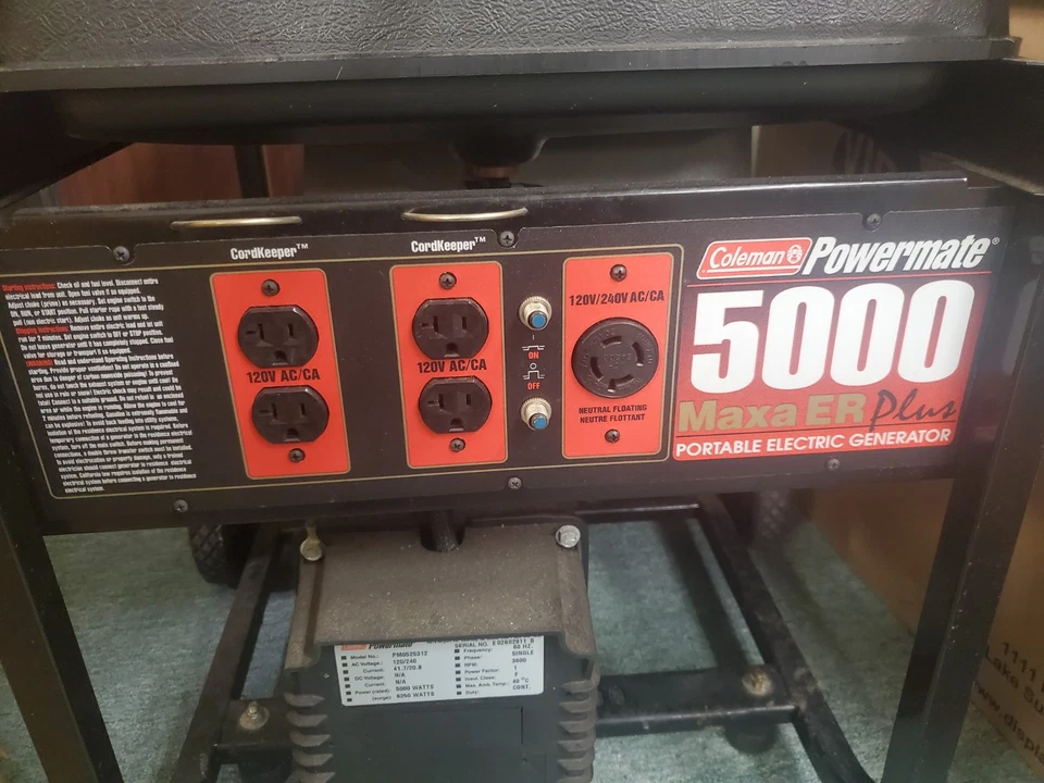 Generador eléctrico portátil - 5000 vatios Foto 2 de 4