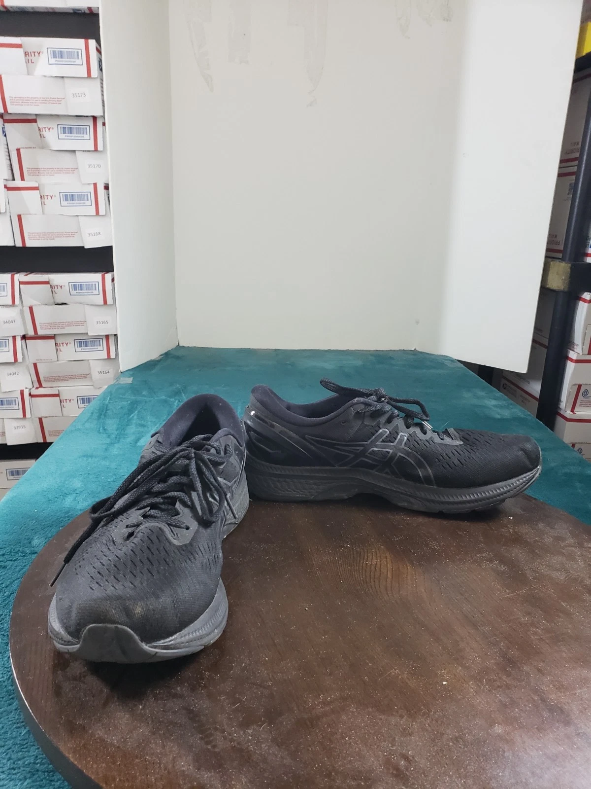 Asics Mens Gel Kayano 27 Shoes Size 13 Extra Wide Men Black Running Gym 1011A833