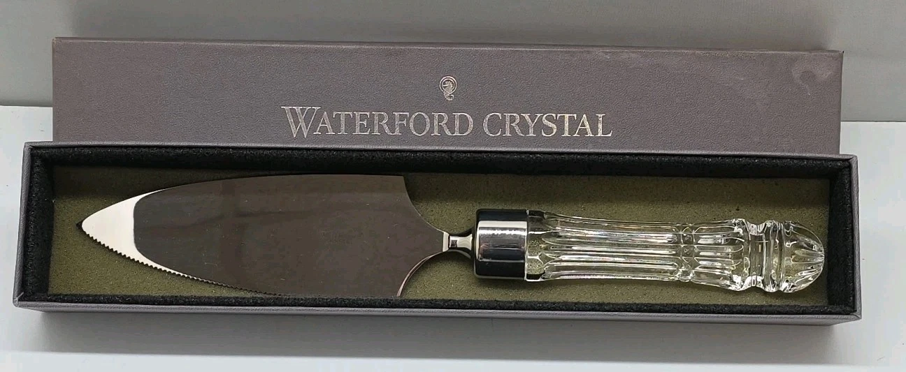 Waterford Crystal & Stainless Steel Serrated Knife, Wedding Cake Server
Opens in a new window or tab