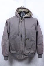 GRAVEL GEAR Gray Men's Med Hooded Sherpa Lined Tundra Duck Canvas Work Jacket