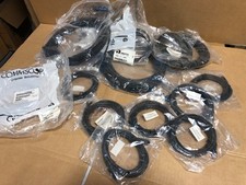 LOT OF 13x Assorted Cat6  CAT5e Network Cable, Snagless, Booted, Black