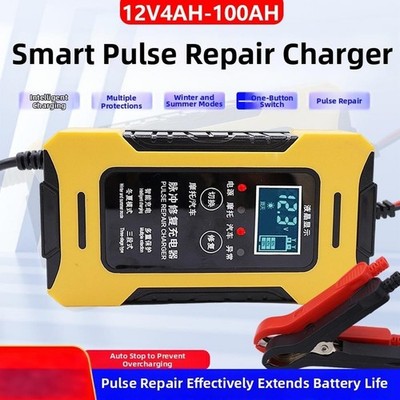 12V 6A Ladegerät Auto Stop Funktion ABS Gehäuse Automatic Stop Charging für A