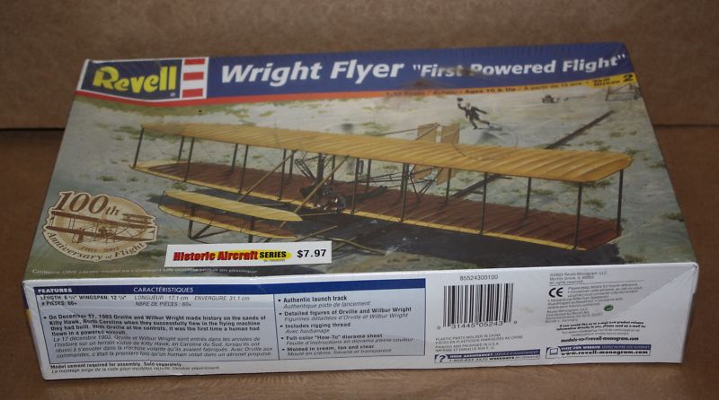 REVELL WRIGHT FLYER 100TH ANNIV. OF FLIGHT MODEL NIB AIRPLANE 