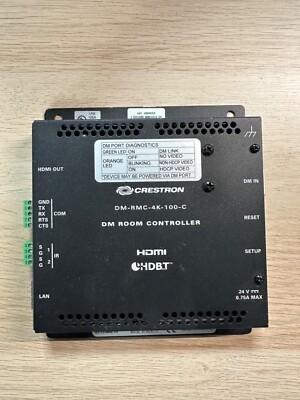 Crestron DM-RMC-4K-100-C Digital Media Room Controller 6506567 - No AC Adapter