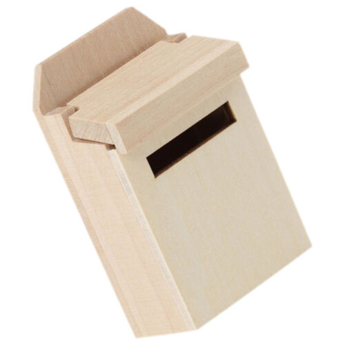 Mini Furniture Model Play House Doll Miniature Mailbox Wooden Blank