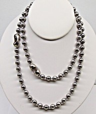 Large 8mm STAINLESS STEEL Ball Chain Necklaces and/or Bracelets  ~ Chunky Beads