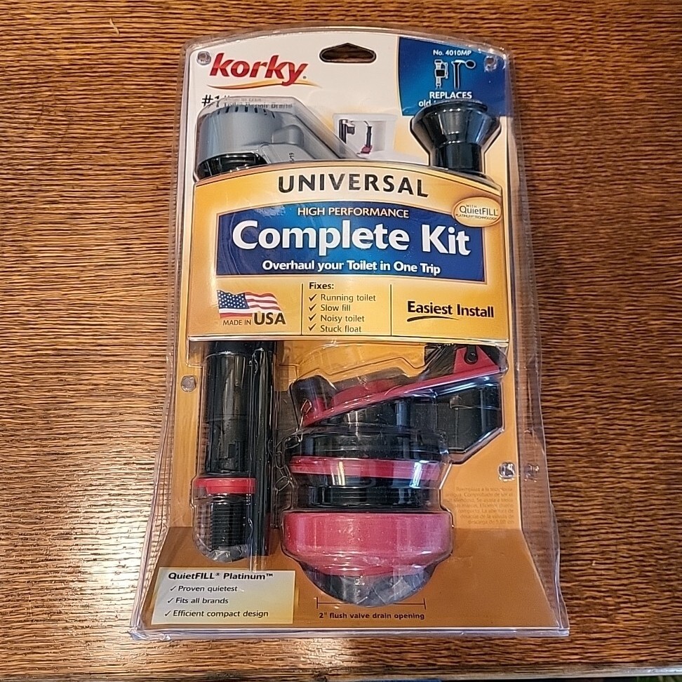 Korky QuietFILL Platinum Complete Universal Toilet Repair Kit 4010MP