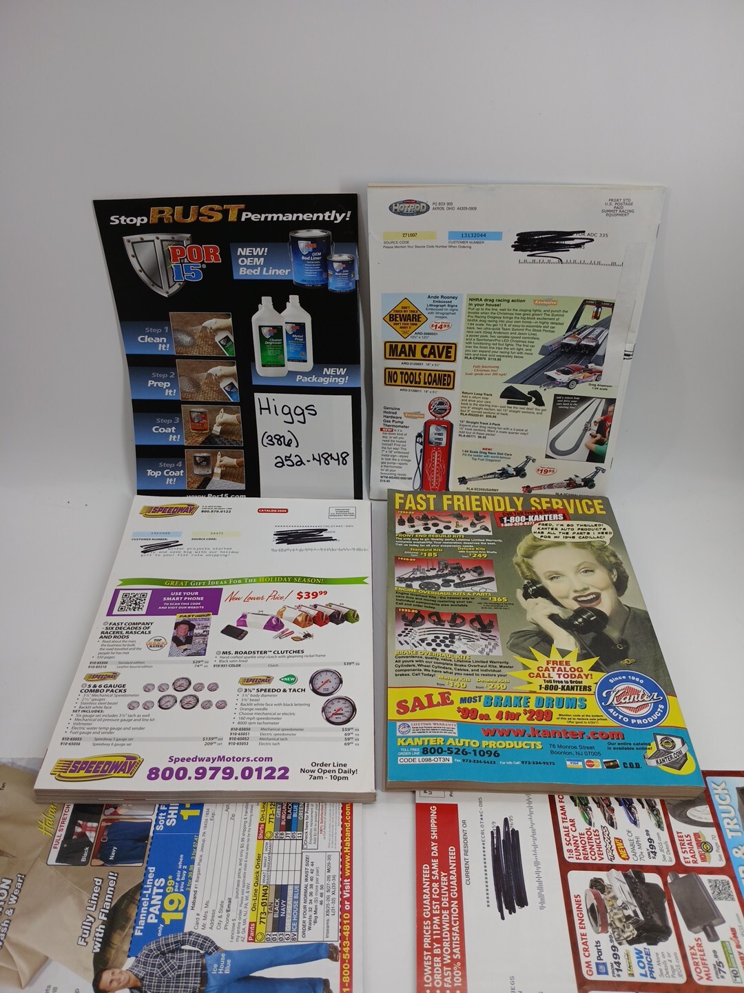 (Lot Of 6) Vintage Books Car Parts Props JEGS.com Classic Cars Hot Rod Magazine 