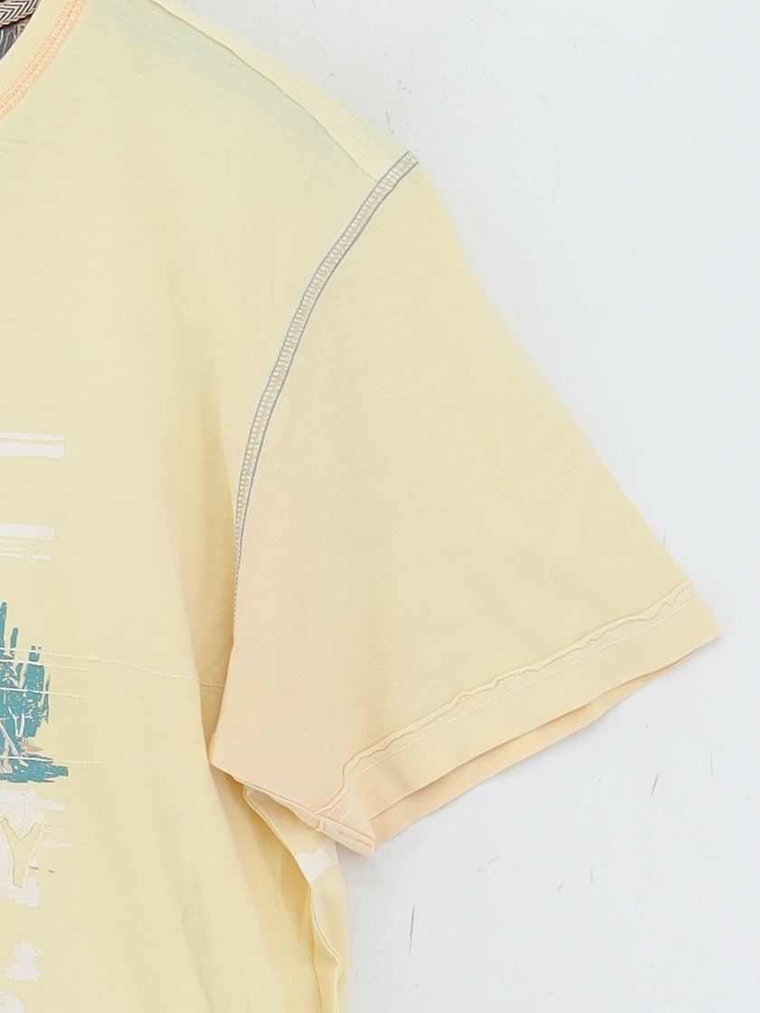 ALTRA Mantaray T Shirt Uomo M Giallo Grafica 100% Altro Basic