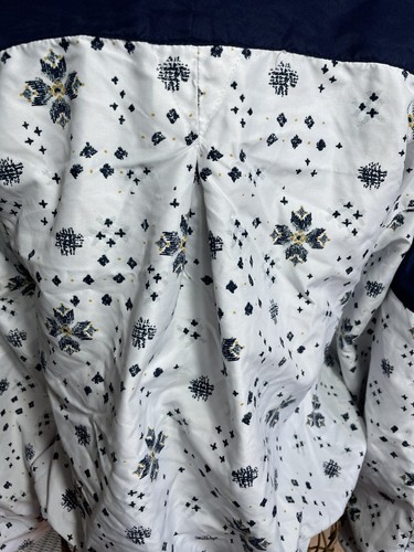 Wilson Women Jacket Medium Tennis Windbreaker Sports Blue White Snow Flakes - Picture 12 of 19