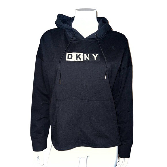 パーカー・フーディ DKNY / DKNY LOGO PATCH TWO TONE PULLOVER SWEAT HOODIE XXL DKNY / DKNY LOGO PATCH TWO TONE PULLOVER SWEAT HOODIE XXL