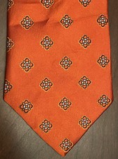 Nordstrom Orange 100 Silk Men  s Neck Tie Made In China