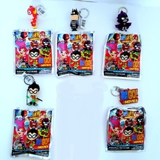 LOTE LLAVERO FIGURATIVO TEEN TITANS GO TO THE MOVIES NUEVO BATMAN FLASH RAVEN ROBIN