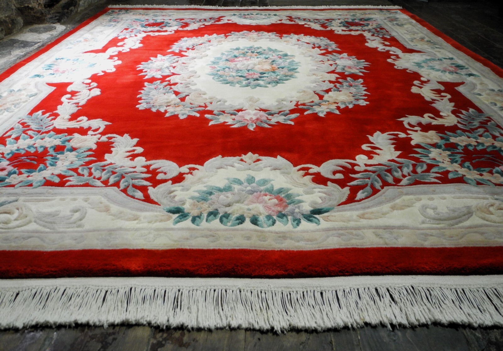 11' x 8' Ex Large JOHN LEWIS Chinese ORIENTAL HANDMADE Wool Rug KNOTTED