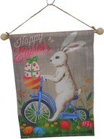 Bunny On Bike Flag Bunny On Bike Flag