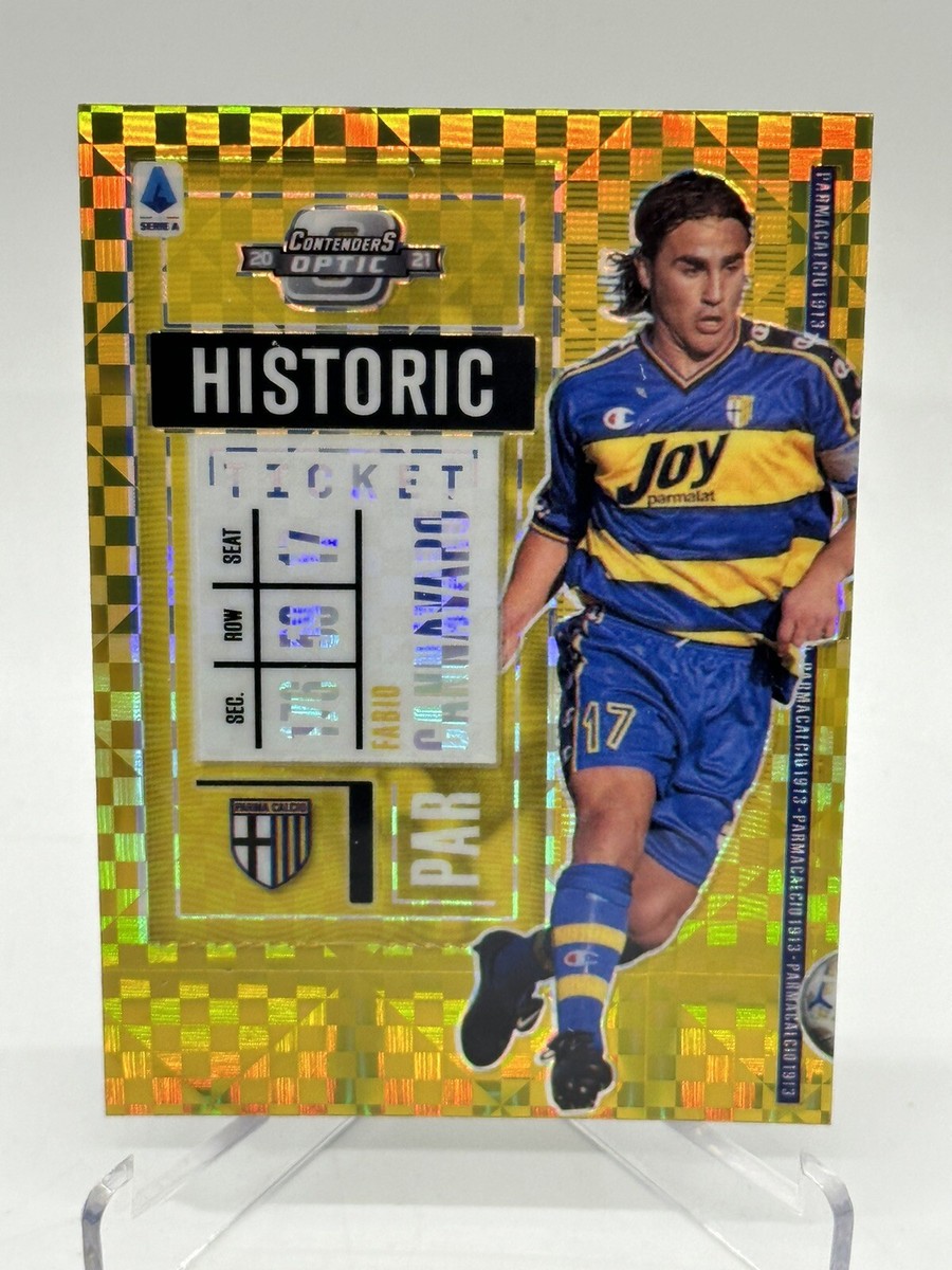FABIO CANNAVARO 2020-21 CHRONICLES GOLD POWER HISTORIC TICKET