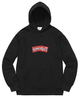 Supreme Comme Des Garcons CDG Box Logo Hooded Sweatshirt Black Size M  Hoodie | eBay