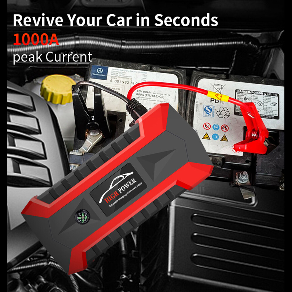 JX29 Car Jump Starter Jumper Pack Start Battery Charger Power Bank