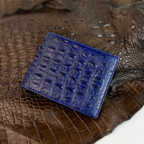 Real Crocodile/Ostrich Bifold Leather Wallet Men's Credit Card Wallet RFID Block - Picture 33 of 141
