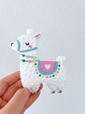 New Llama Silicone Baby Teether, Cute Teething Toy Baby Shower Gift