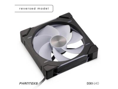 phanteks d30 140m リバースファン2個セット Phanteks D30-140 DRGB PWM Fan, Reverse Airflow Model, Premium D