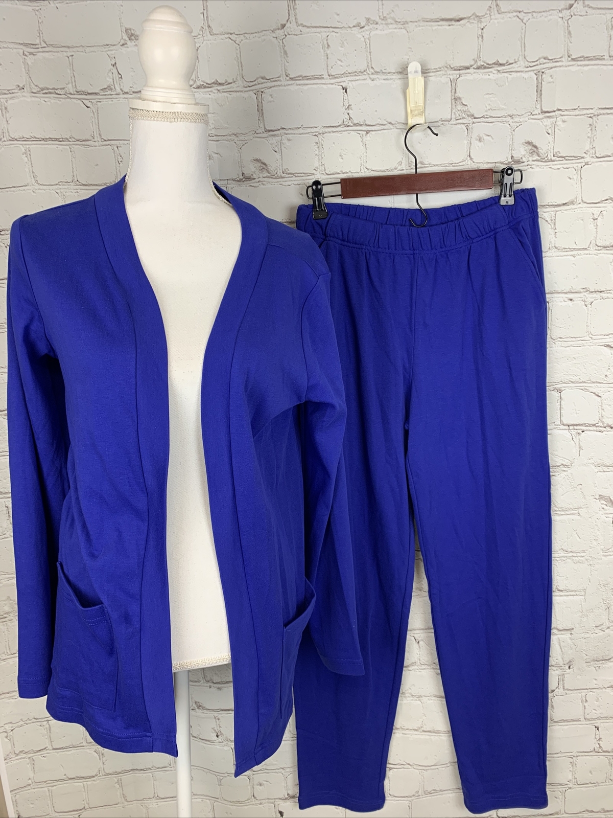 Monroe And Main Womens Two Piece Set Outfit Royal Blue Medium Cardigan Pants | eBay What To Wear With Royal Blue Pants Female Monroe And Main Womens Two Piece Set Outfit Royal Blue Medium Cardigan Pants | eBay What To Wear With Royal Blue Pants Female
