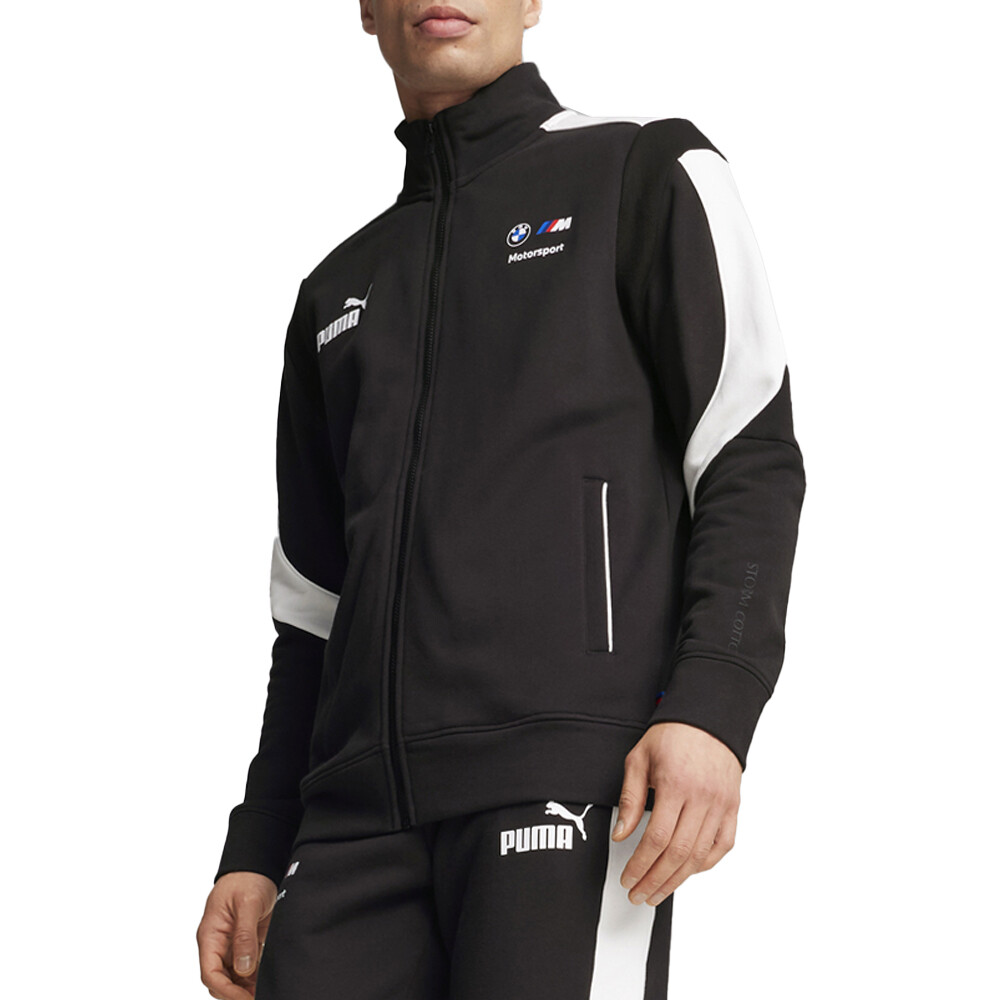 Puma Bmw Mms Mt7 + Спортивная куртка на молнии Мужская черная Повседневная спортивная верхняя одежда 627