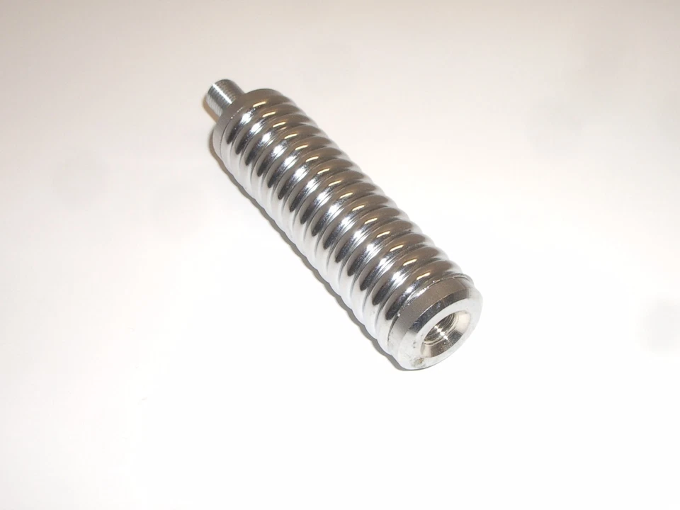 VICTORY S-35C MEDIUM HEAVY DUTY CHROME STEEL CB RADIO ANTENNA SPRING 3/8-24 - Image 2 of 3