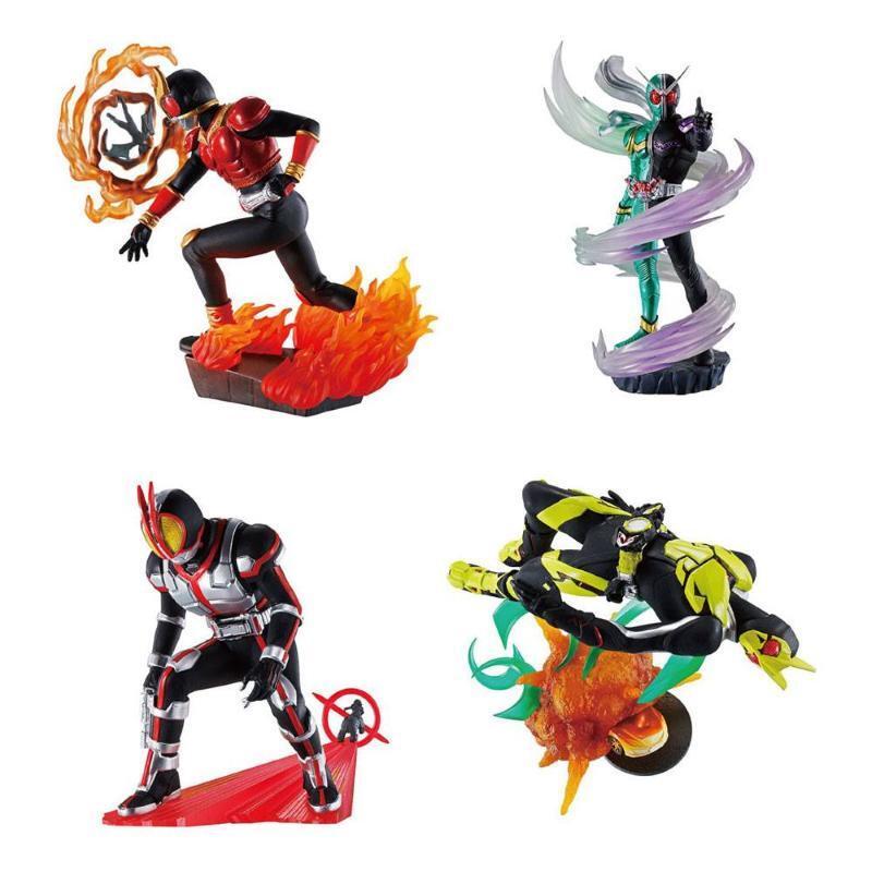 KAMEN RAIDER Petitrama Legend Rider Memories Assortment (4) 8 cm MEGAHOUSE