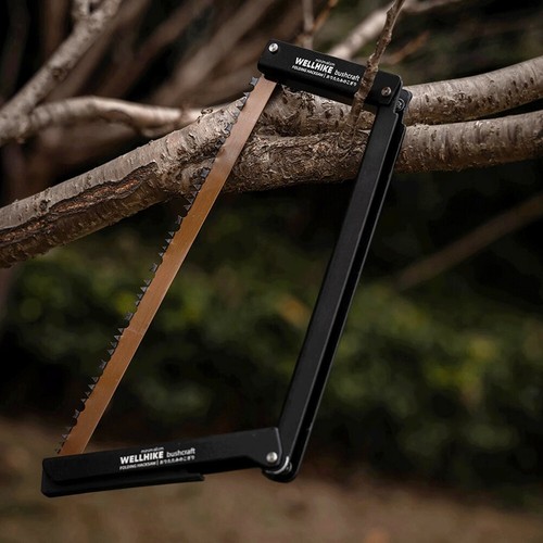Folding Saw Aluminum Alloy Camping Foldable Hand Saw for Wood Branches Tools