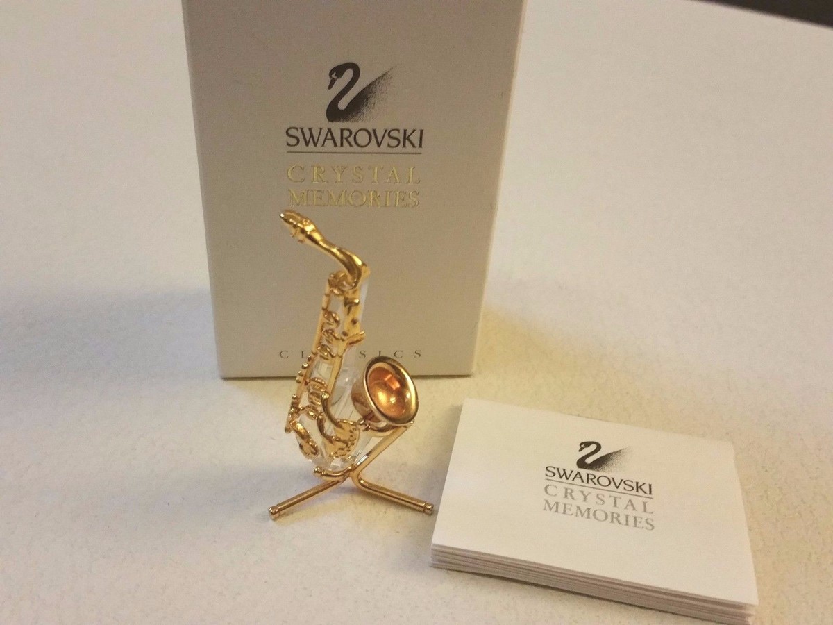 Swarovski Crystal Memories Classics SAXOPHONE with stand | eBay