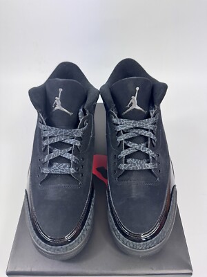 Size 10 - Air Jordan 3 Retro Black Cat for sale online | eBay