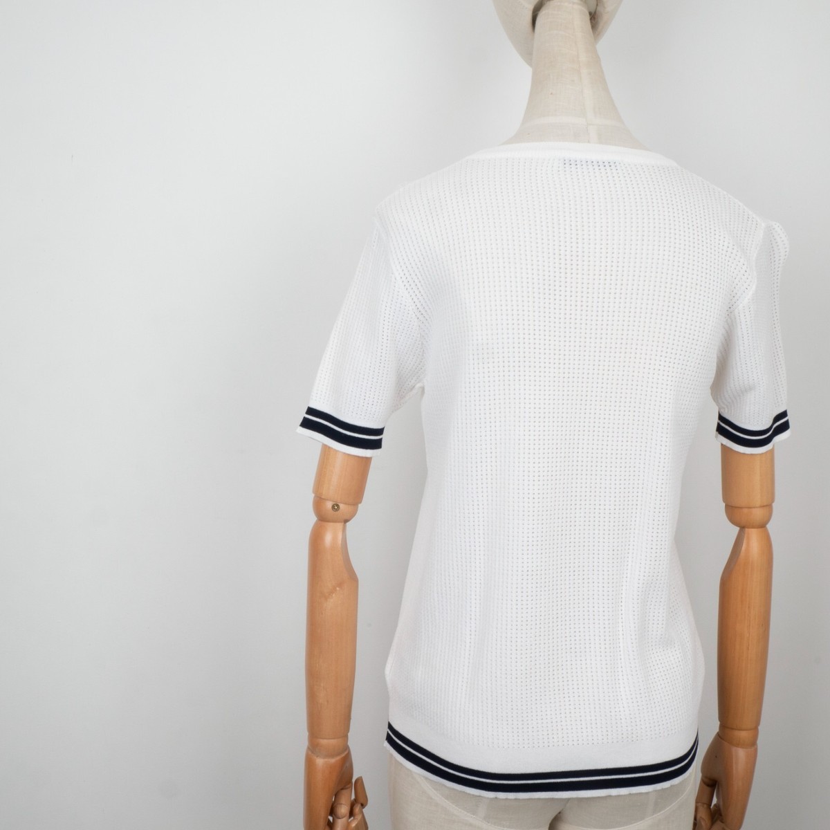 Christian Dior J'ADIOR 8 Women's White Short Sleeve Silk