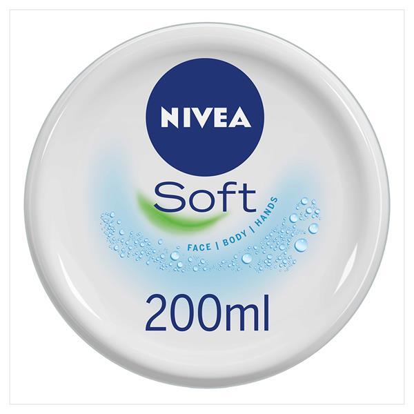 3 PEZZI  Nivea Soft  Intense Moisturising Cream da 200ml