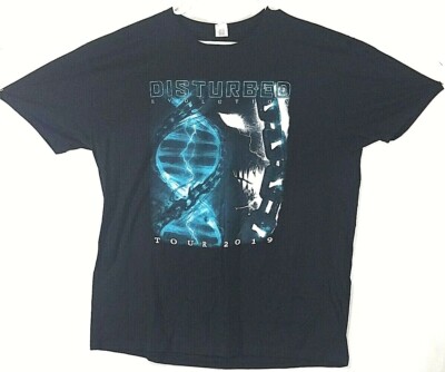 Disturbed Evolution Tour 2019 Concert T-Shirt Men's size 2XL 100% cotton