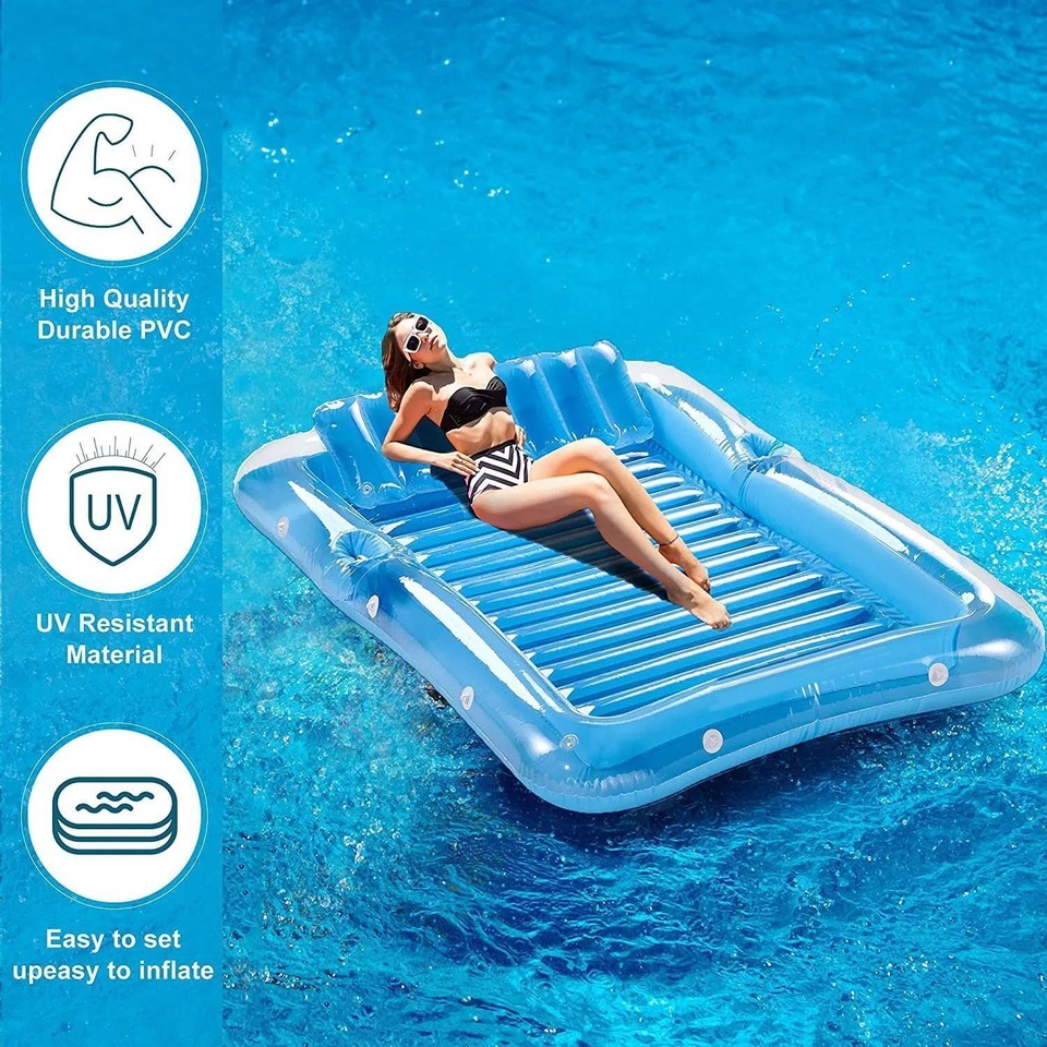 PVC Floating Water Mat Summer Beach Swimming Pool Beach Mattress Shell