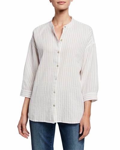 4-Sleeve Cotton Gauze Shirt Size 