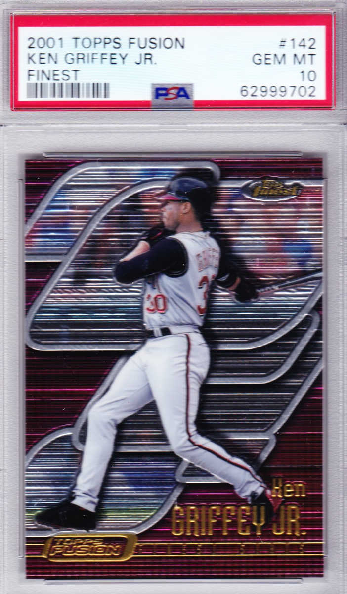 2001 Topps Fusion Ken Griffey Jr. PSA 10 Baseball Card #142