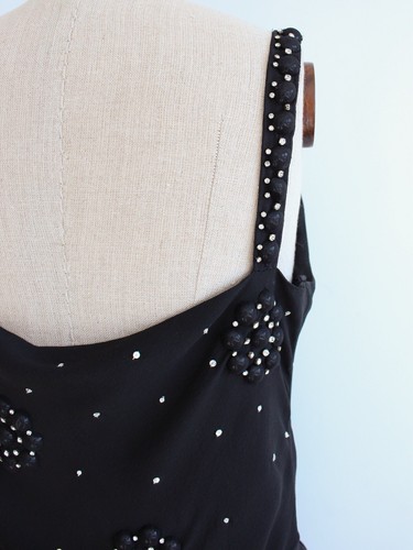 Christian Dior by John Galliano Spring 2007 Black Draped Silk Rhinestone Gown - Picture 10 of 12