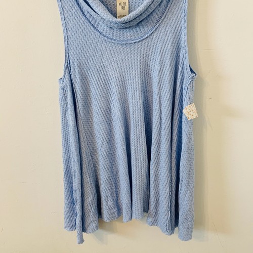 We The Free Swing It Cowl Neck Top Size S Relaxed Sleeveless Comfortable Blue - Picture 10 of 10