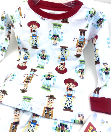 Baby Pajama Sleepwear Size 12m Disney Toy story Boys Girls Long Sleeve White - Picture 3 of 6