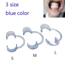 Dental Mouth Opener Teeth Cheek Retractor Tooth Intraoral Lip C Type S M L Blue