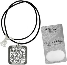 Silver Engraved Pendant Necklace 18
