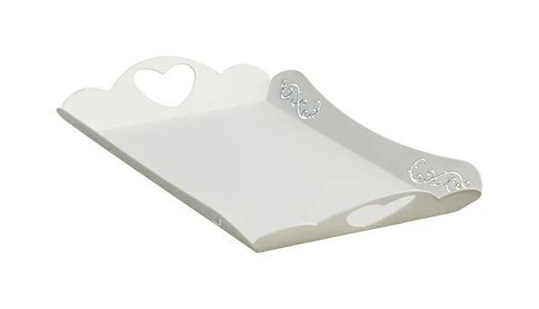 Vassoi bianchi in metallo