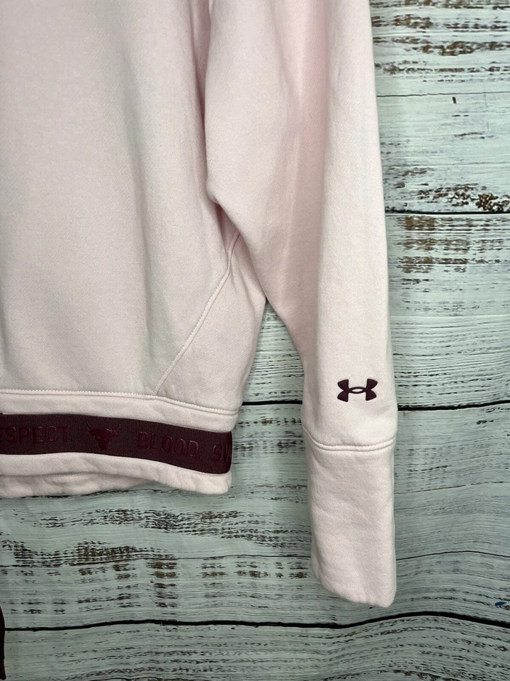 Sudadera Under Armour Talla XS Mujer Blood Sweat Respect Crop Rock Project Rosa Foto 2 de 4